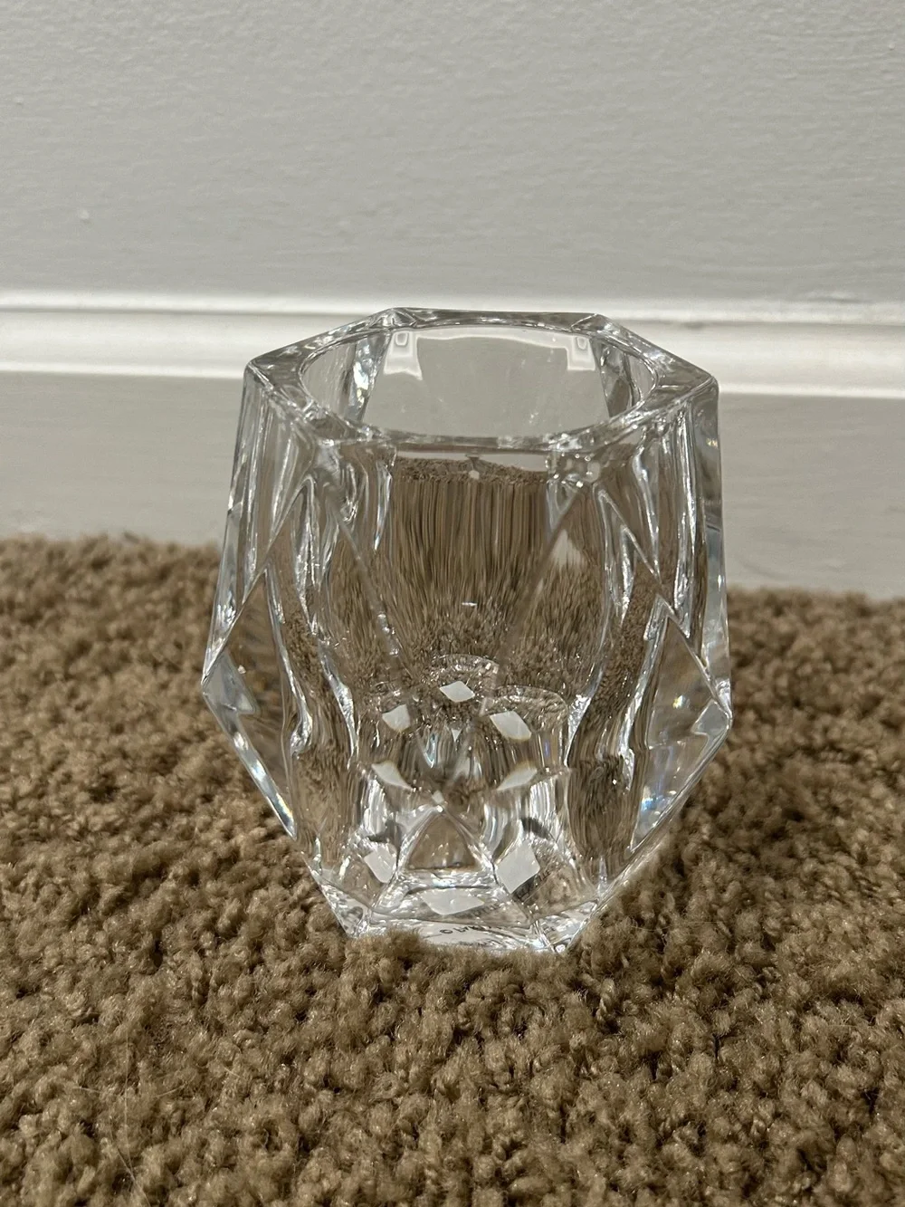 Partylite Clear Glass Vintage Candle Holder - Picture 1 of 3